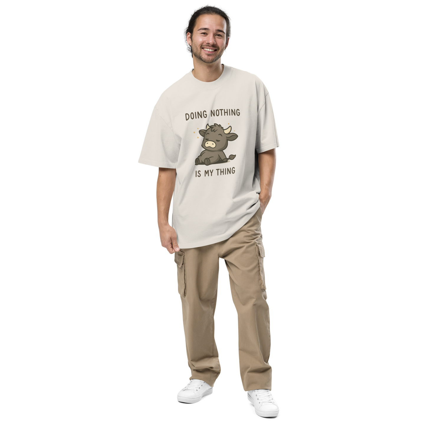 DOING NOTHING UNISEX OVERSIZED TEE