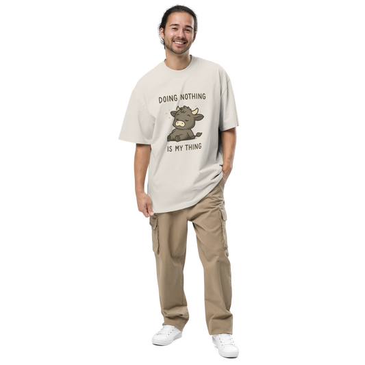 DOING NOTHING UNISEX OVERSIZED TEE