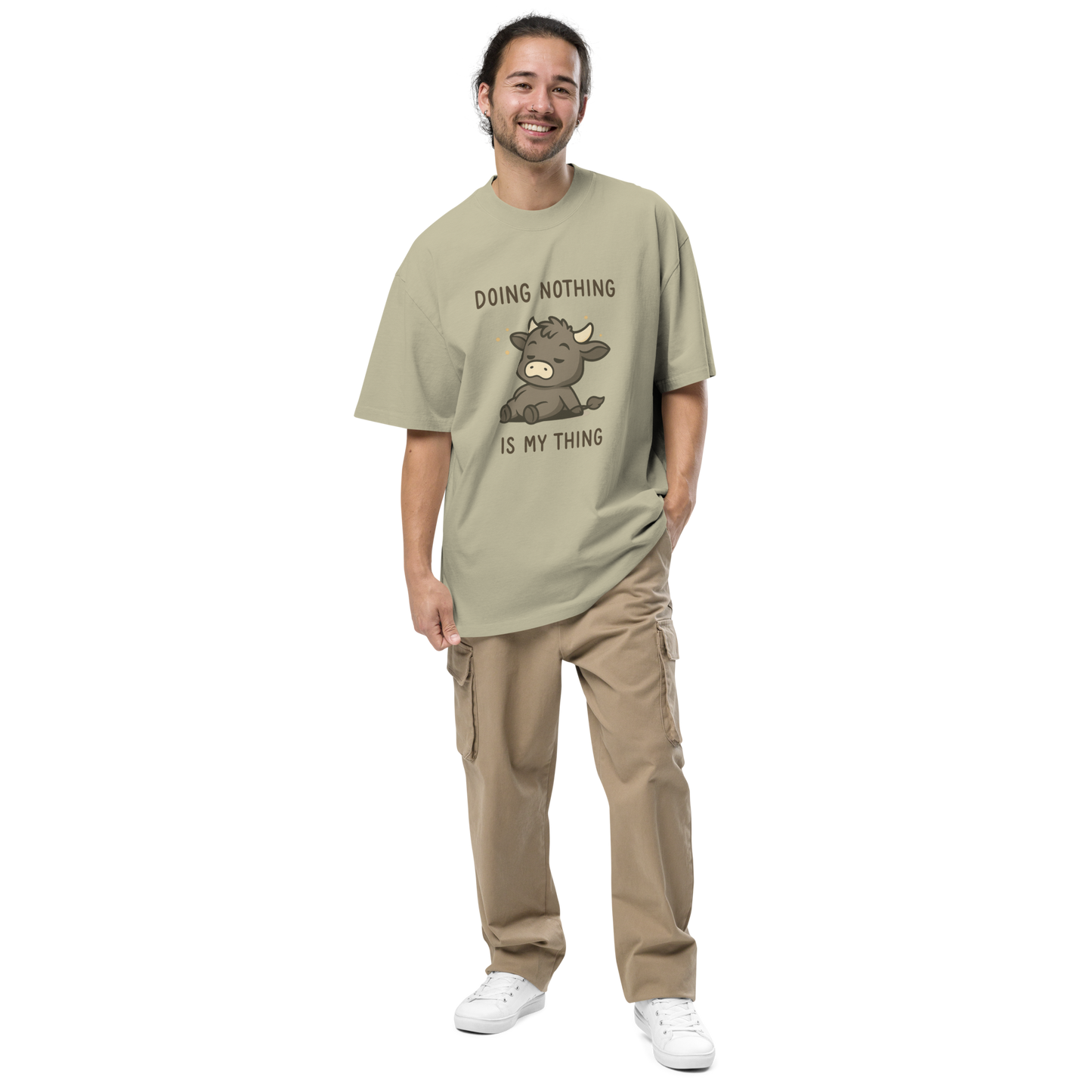 DOING NOTHING UNISEX OVERSIZED TEE