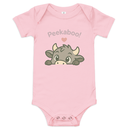 PEEKABOO BABY ONESIE