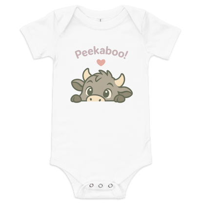 PEEKABOO BABY ONESIE