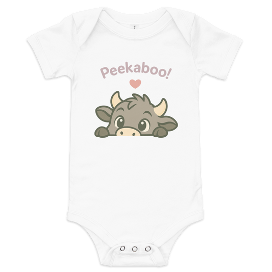 PEEKABOO BABY ONESIE