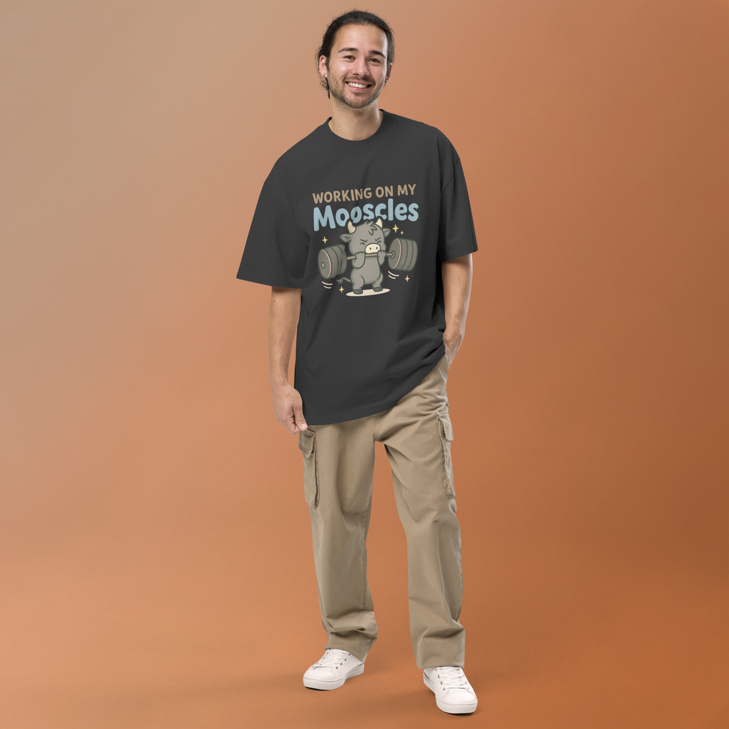 MOOSCLES UNISEX OVERSIZED TEE