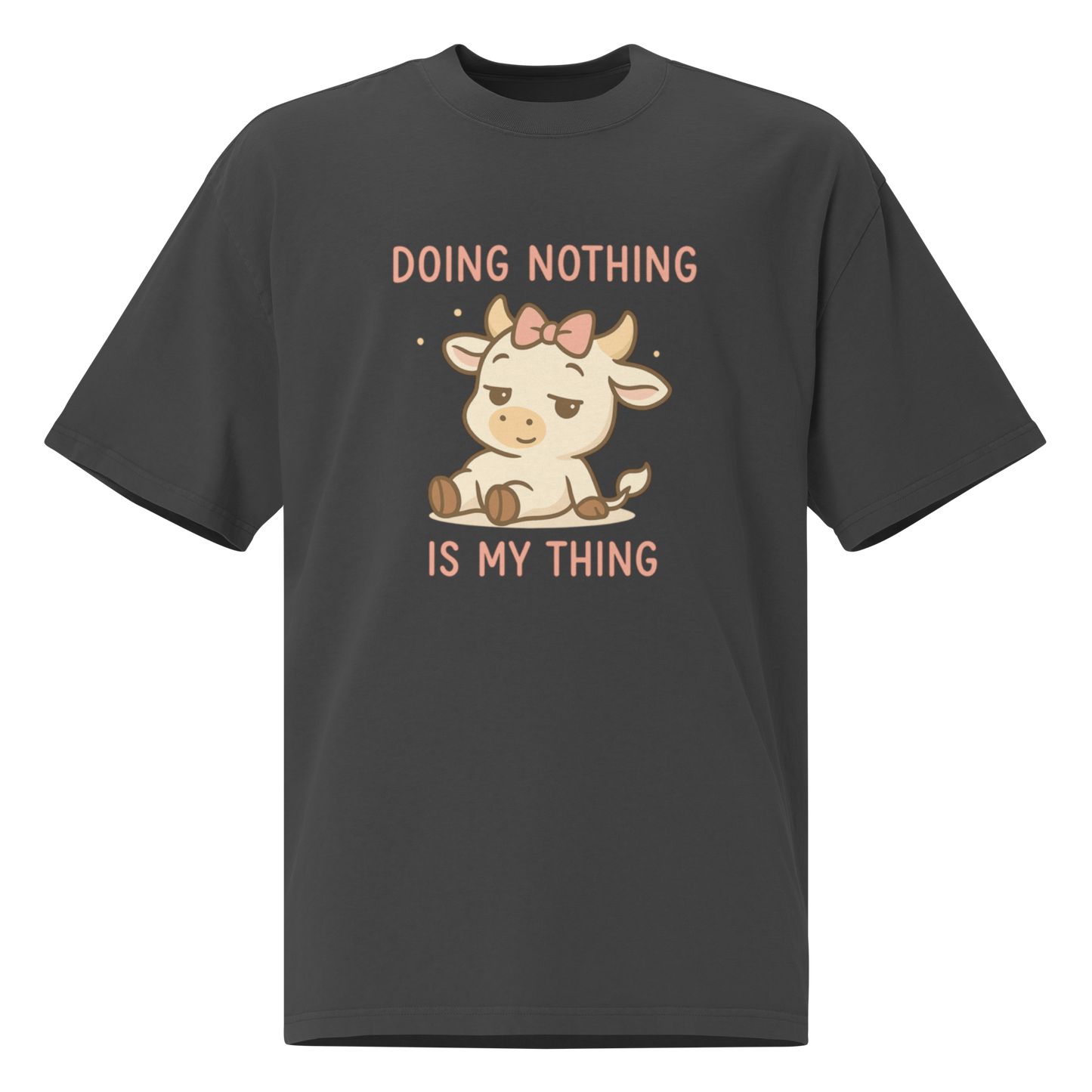 DOING NOTHING FEMALE OVERSIZED TEE