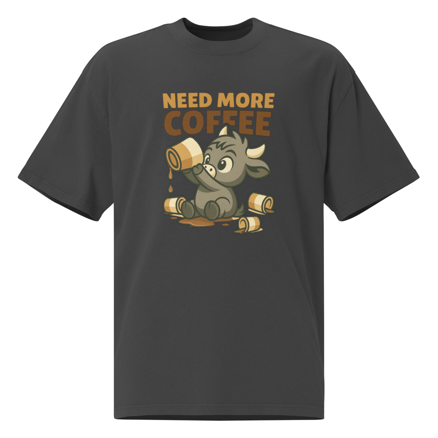 MORE COFFEE UNISEX OVERSIZED TEE