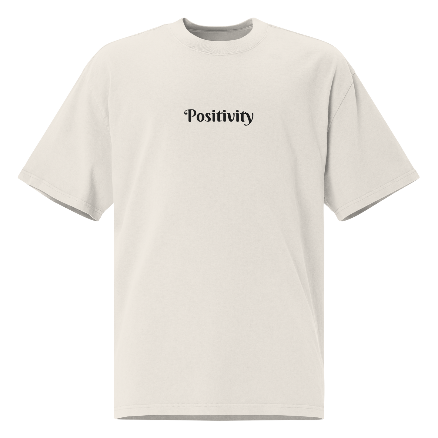 SEE PROBLEMS AS OPPORTUNITIES OVERSIZED TEE IN FADED BONE
