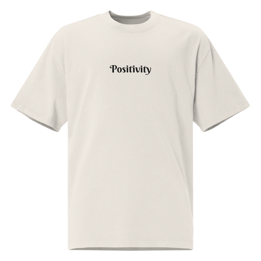 SEE PROBLEMS AS OPPORTUNITIES OVERSIZED TEE IN FADED BONE