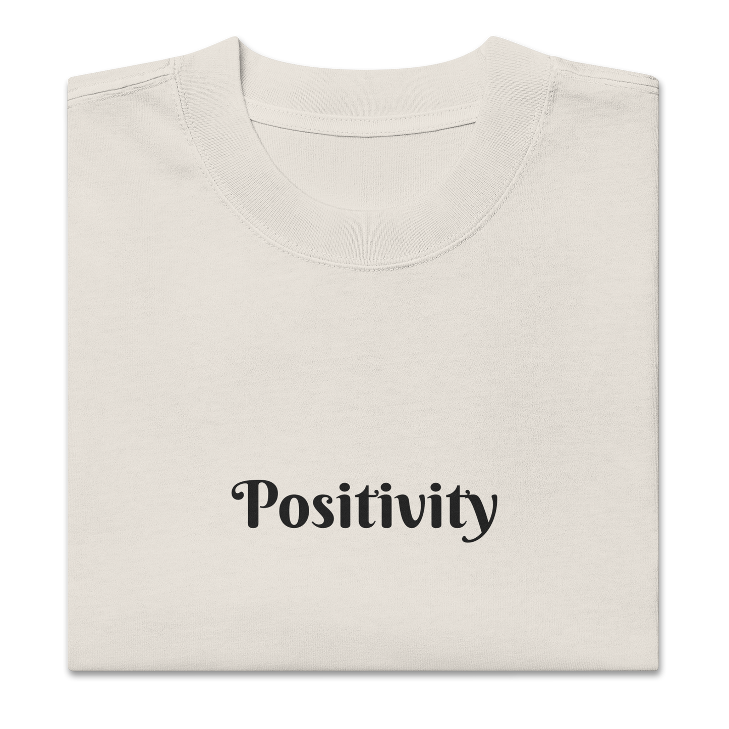 SEE PROBLEMS AS OPPORTUNITIES OVERSIZED TEE IN FADED BONE