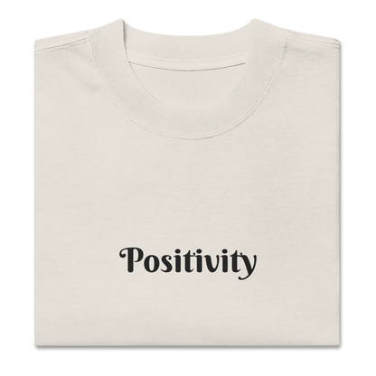 SEE PROBLEMS AS OPPORTUNITIES OVERSIZED TEE IN FADED BONE