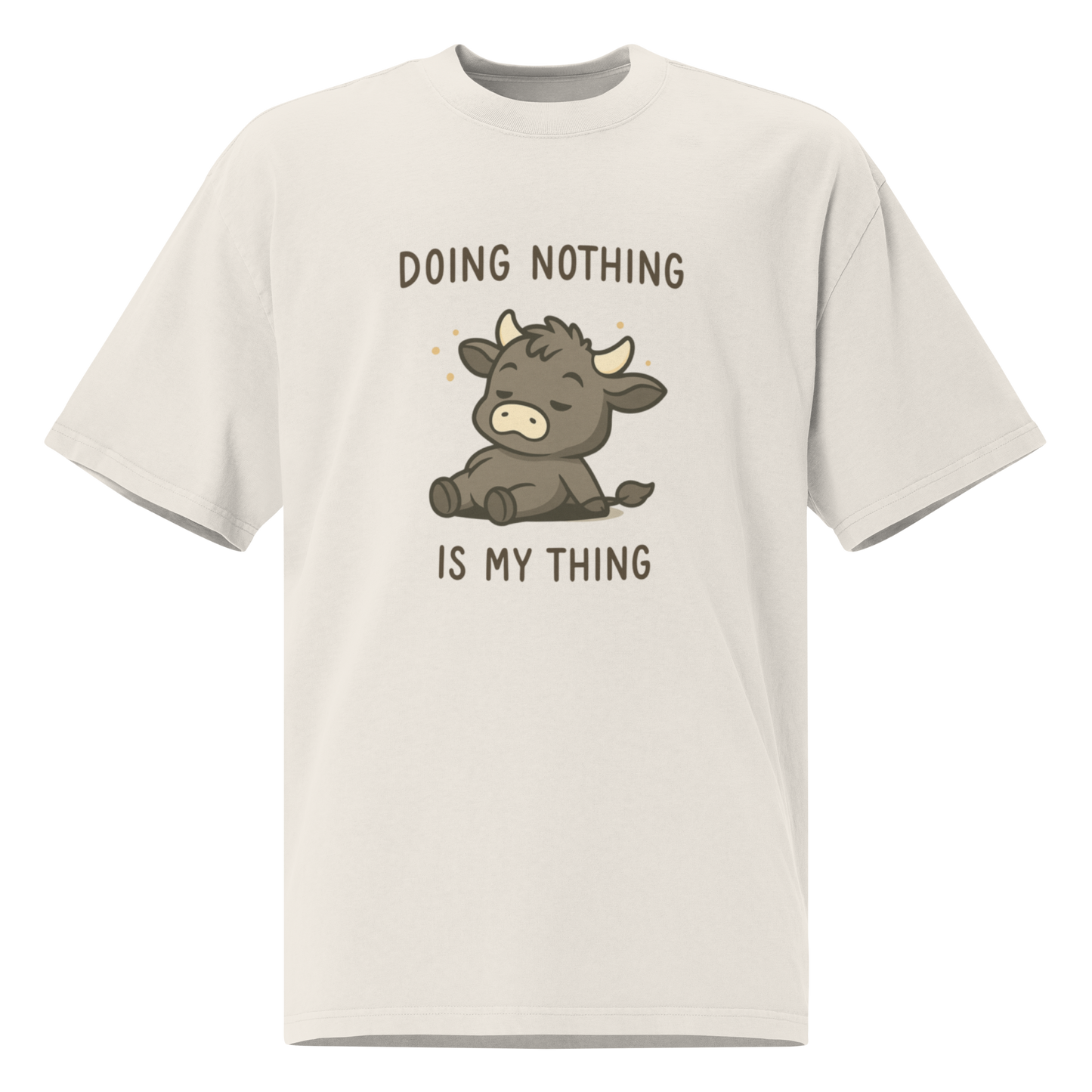 DOING NOTHING UNISEX OVERSIZED TEE