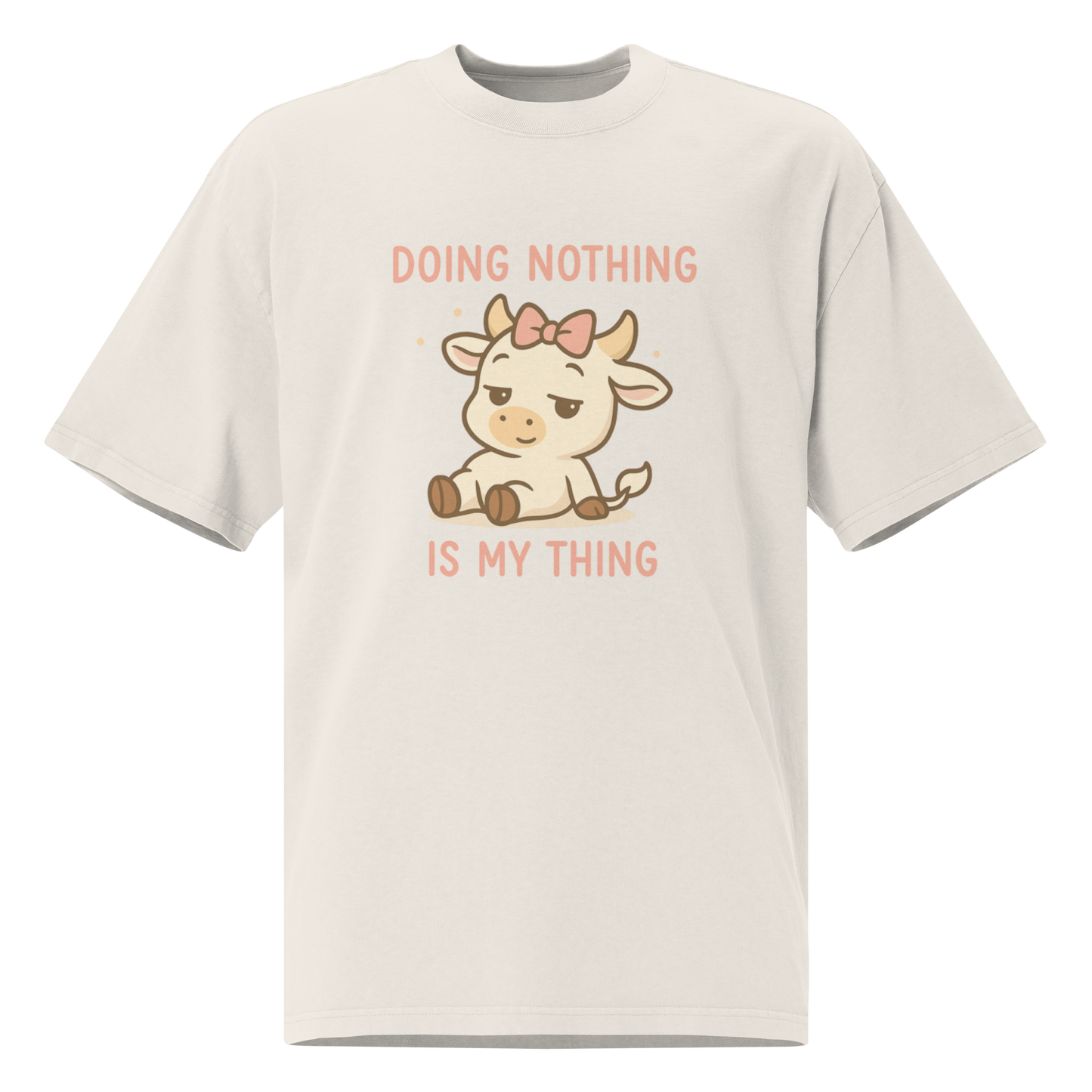 DOING NOTHING FEMALE OVERSIZED TEE