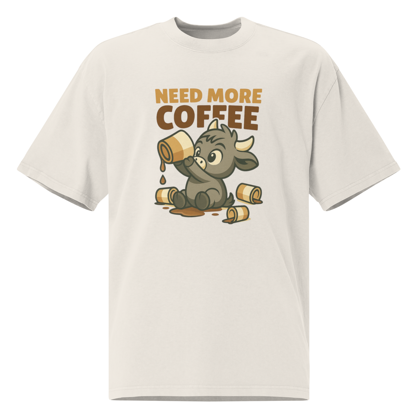 MORE COFFEE UNISEX OVERSIZED TEE