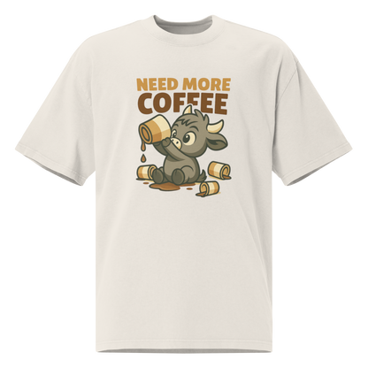 MORE COFFEE UNISEX OVERSIZED TEE