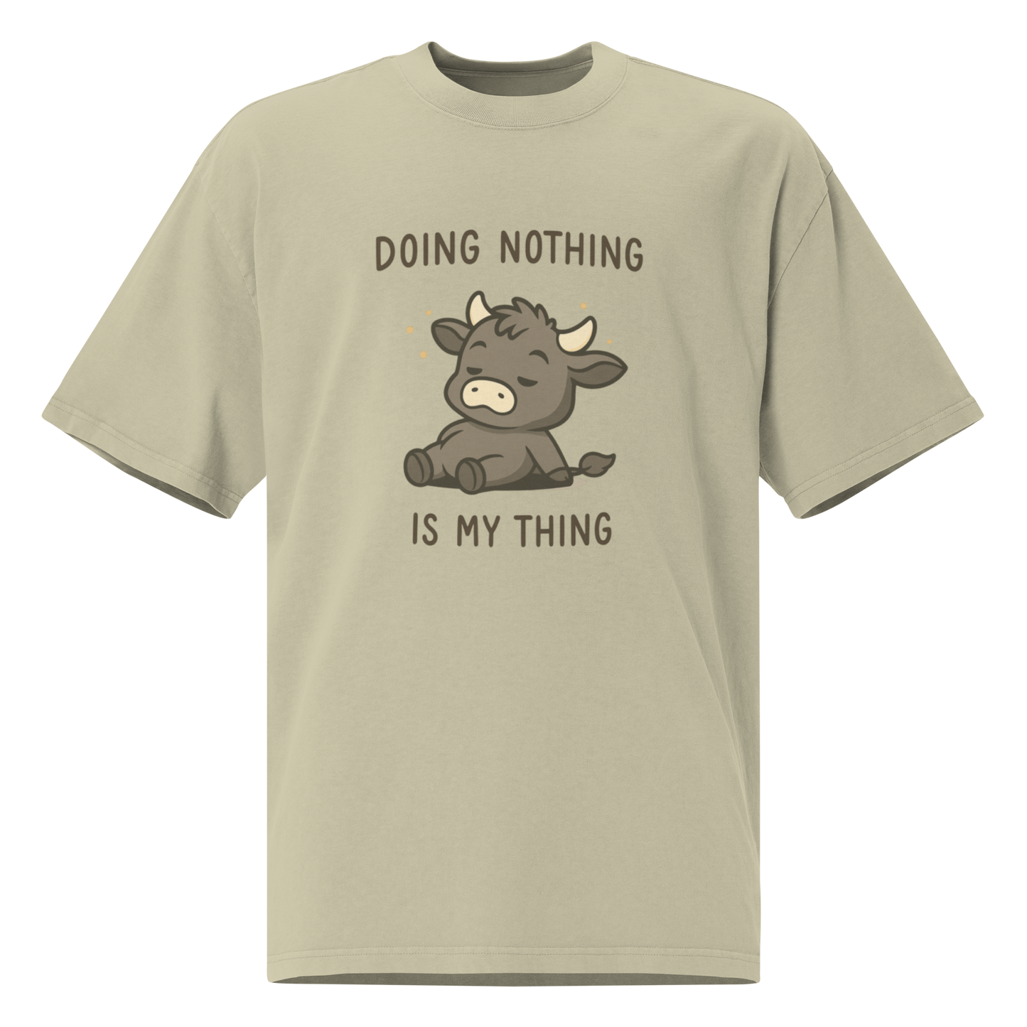 DOING NOTHING UNISEX OVERSIZED TEE