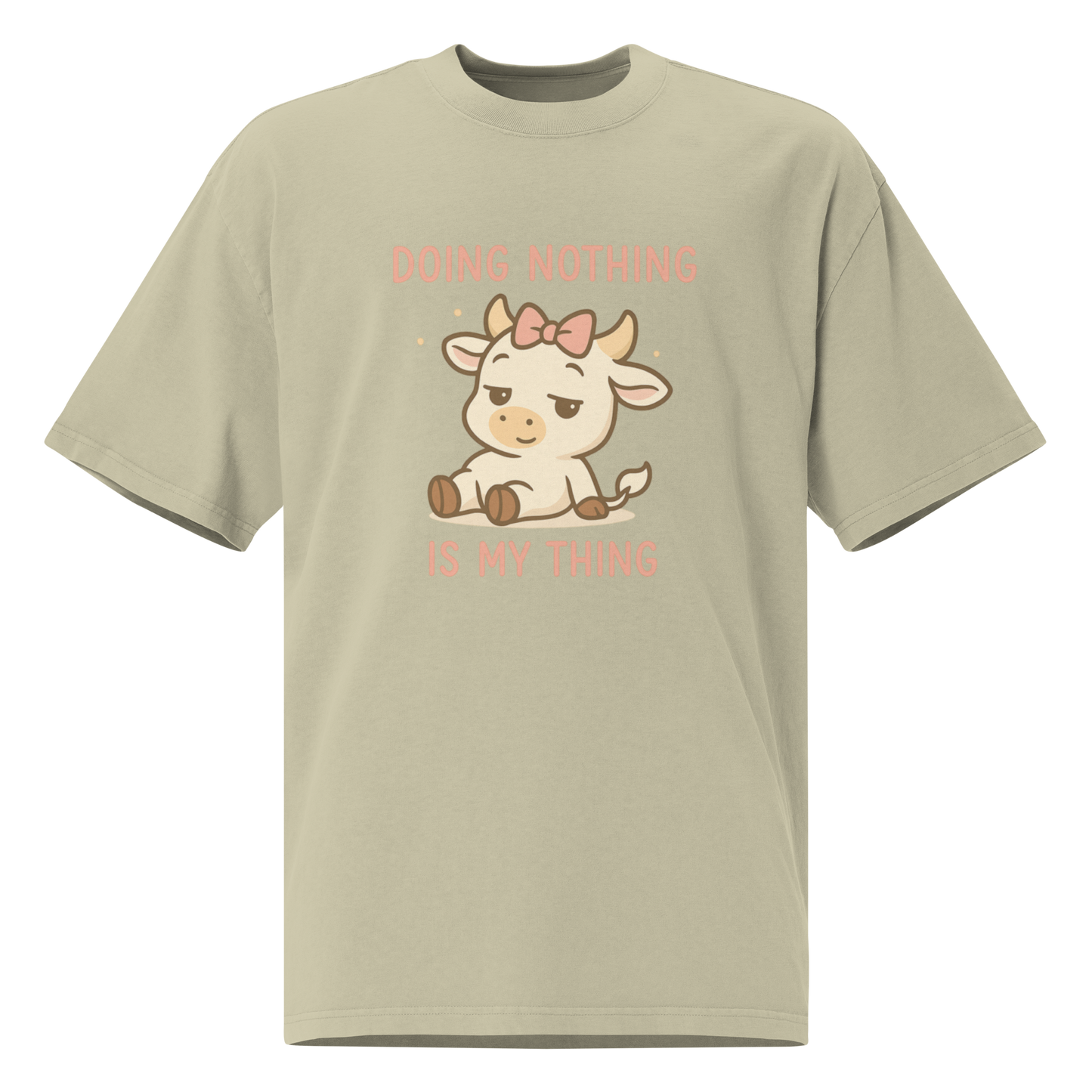 DOING NOTHING FEMALE OVERSIZED TEE