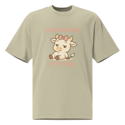 DOING NOTHING FEMALE OVERSIZED TEE