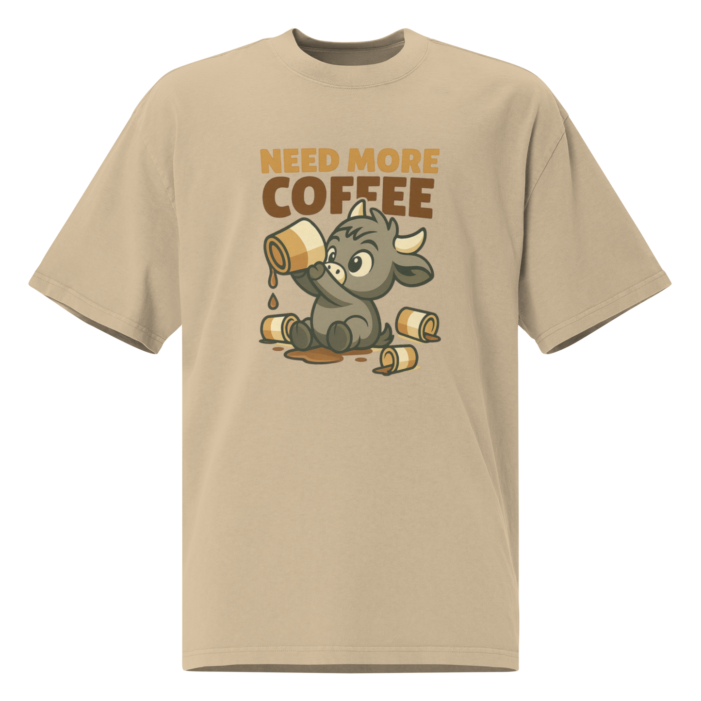 MORE COFFEE UNISEX OVERSIZED TEE
