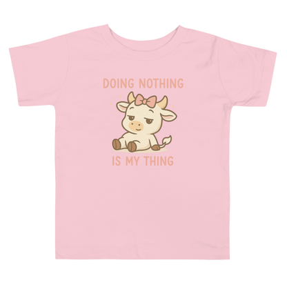 DOING NOTHING FEMALE TODDLER TEE