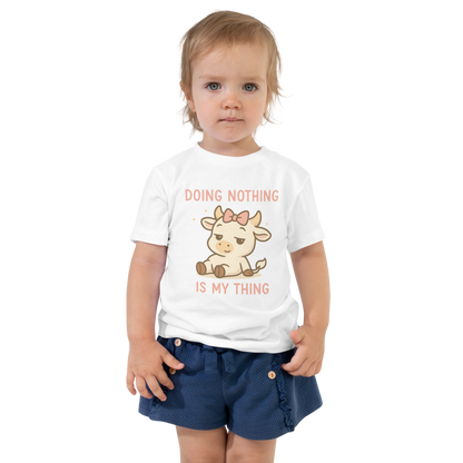DOING NOTHING FEMALE TODDLER TEE
