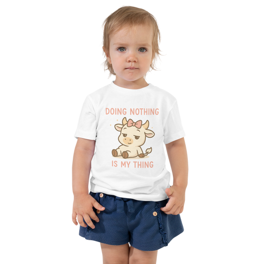 DOING NOTHING FEMALE TODDLER TEE